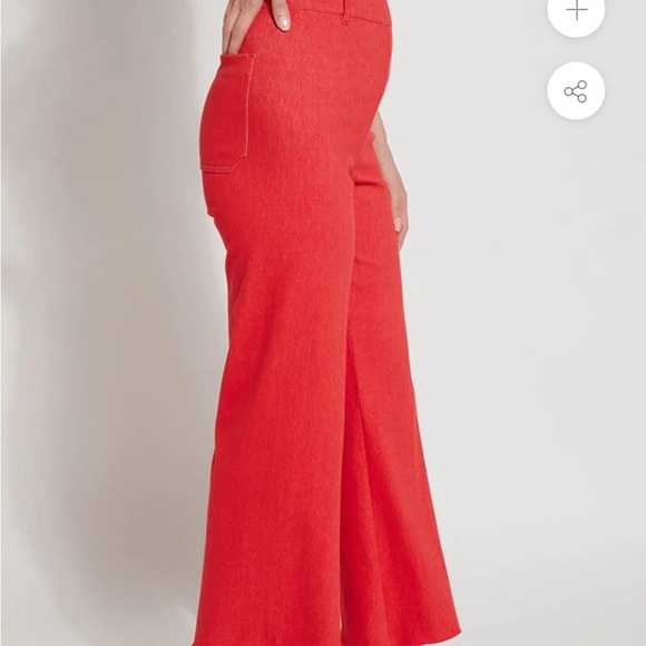 LYSSE WIDE LEG DENIM - WATERMELON (27" INSEAM) XL - Picture 3 of 10